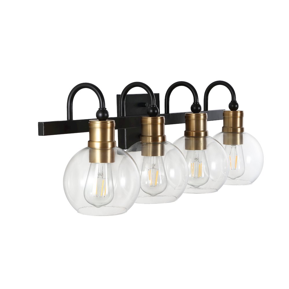 Marais Iron/Glass Rustic Vintage Led Vanity Light. Picture 7