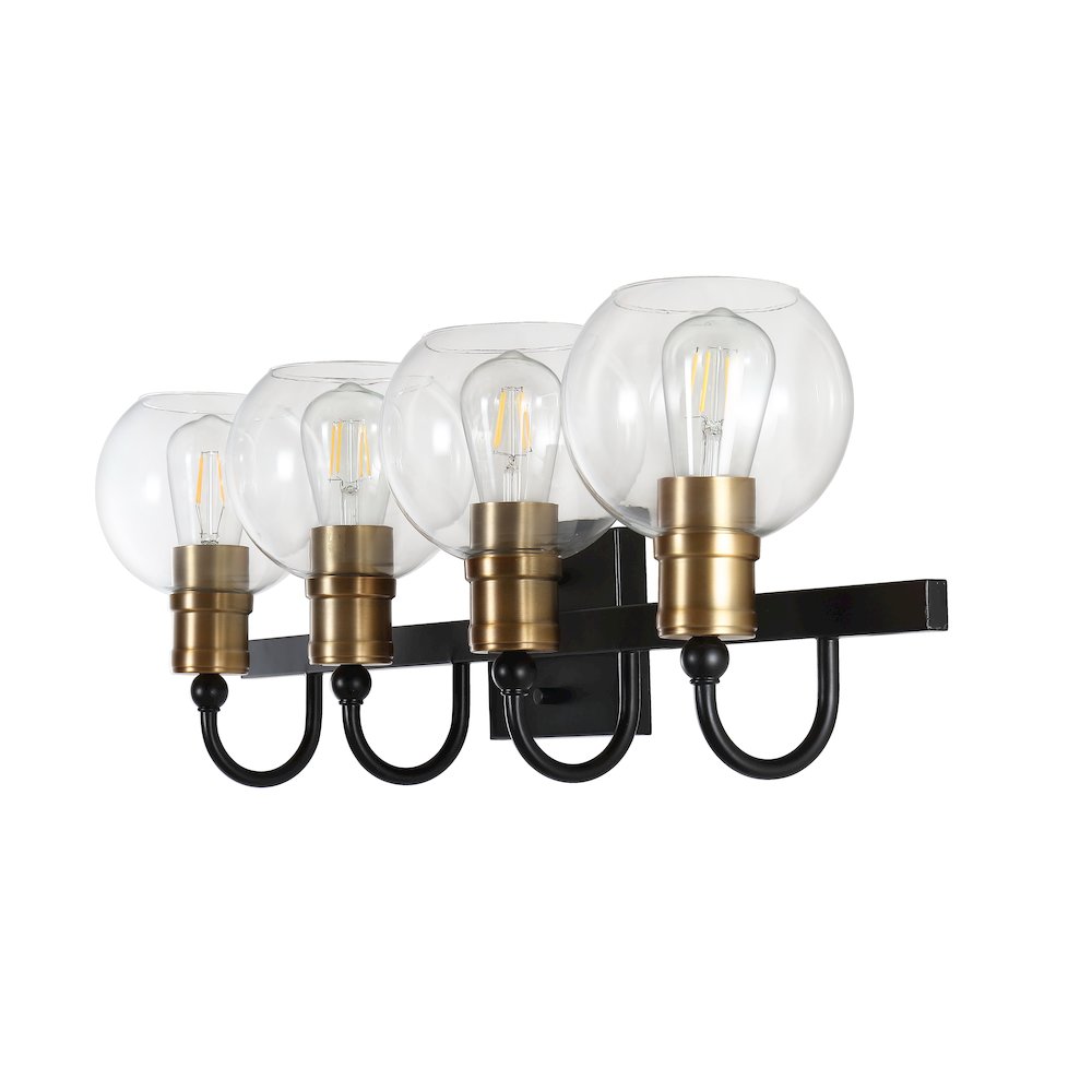 Marais Iron/Glass Rustic Vintage Led Vanity Light. Picture 8
