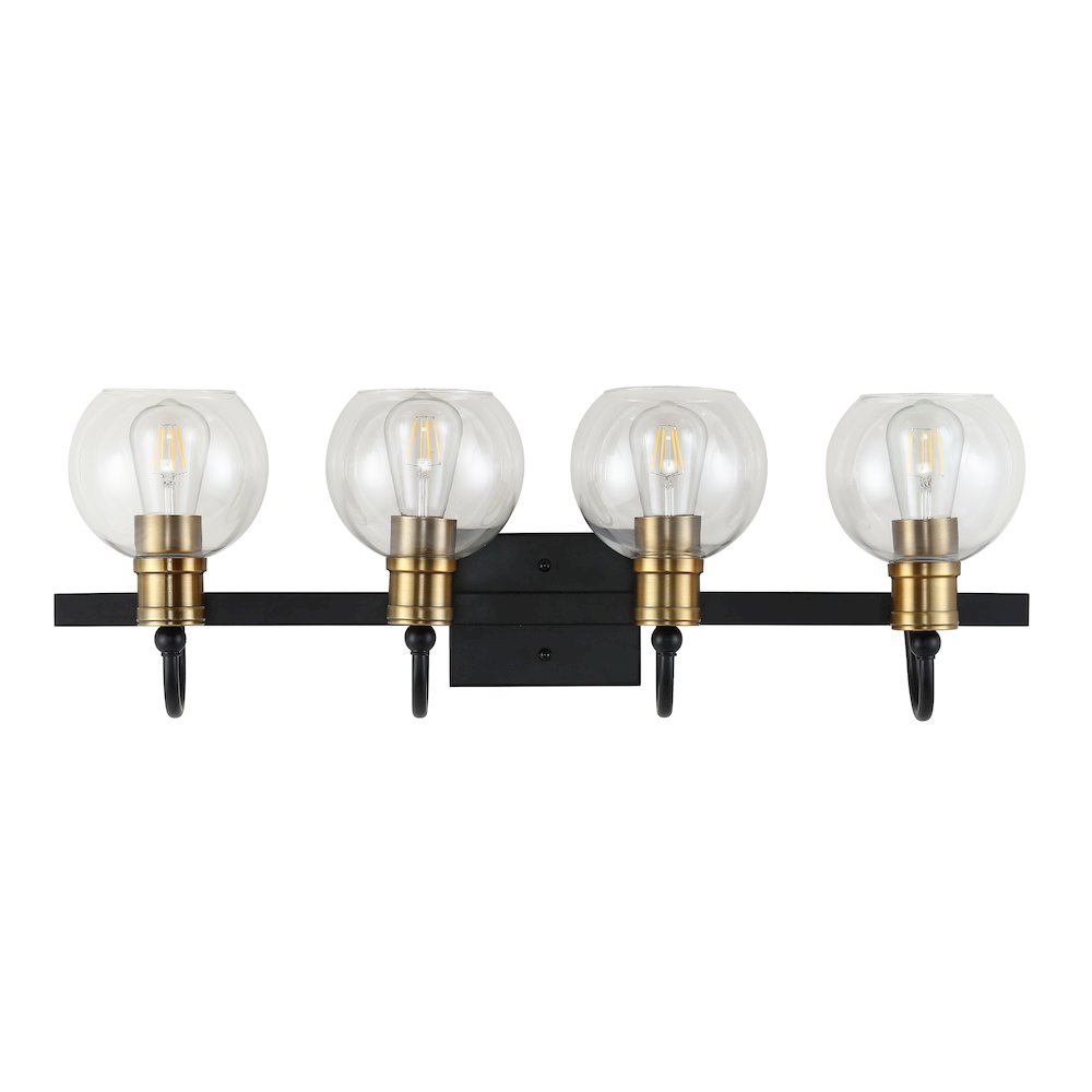 Marais Iron/Glass Rustic Vintage Led Vanity Light. Picture 10
