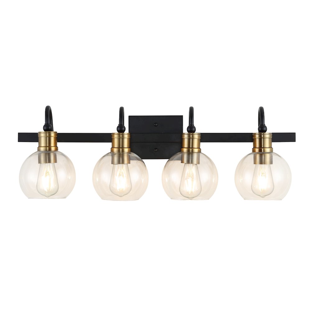 Marais Iron/Glass Rustic Vintage Led Vanity Light. Picture 1