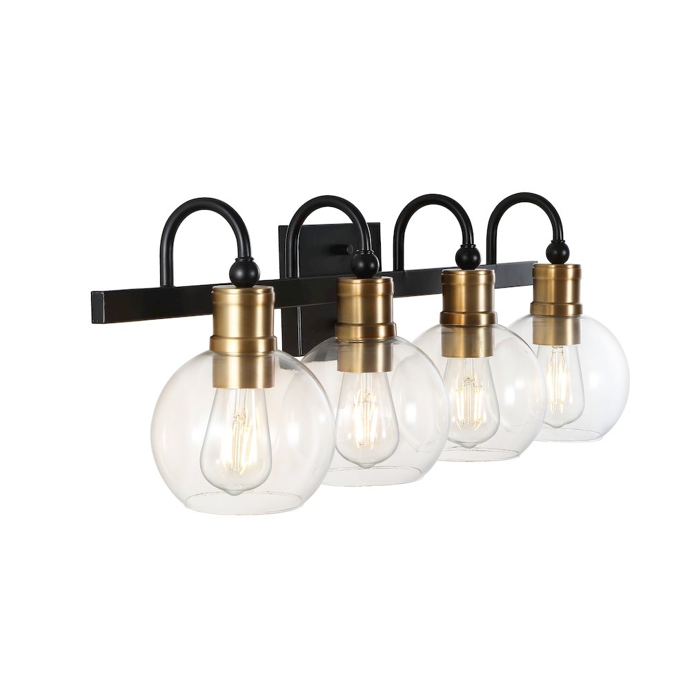 Marais Iron/Glass Rustic Vintage Led Vanity Light. Picture 5
