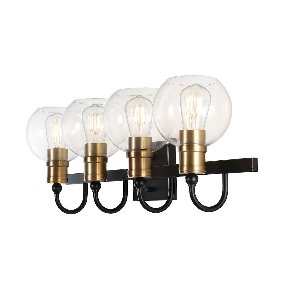 Marais Iron/Glass Rustic Vintage Led Vanity Light. Picture 6