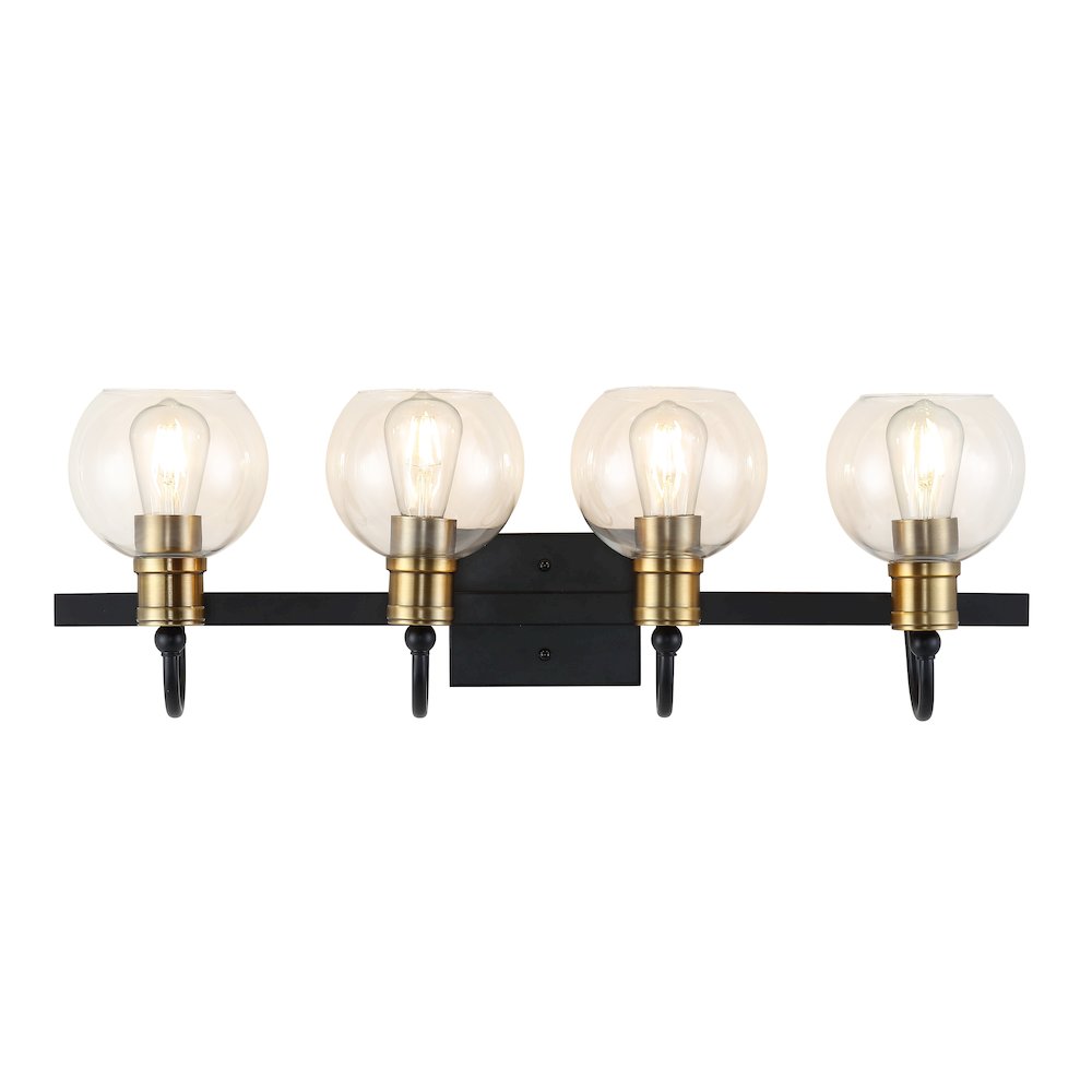 Marais Iron/Glass Rustic Vintage Led Vanity Light. Picture 9