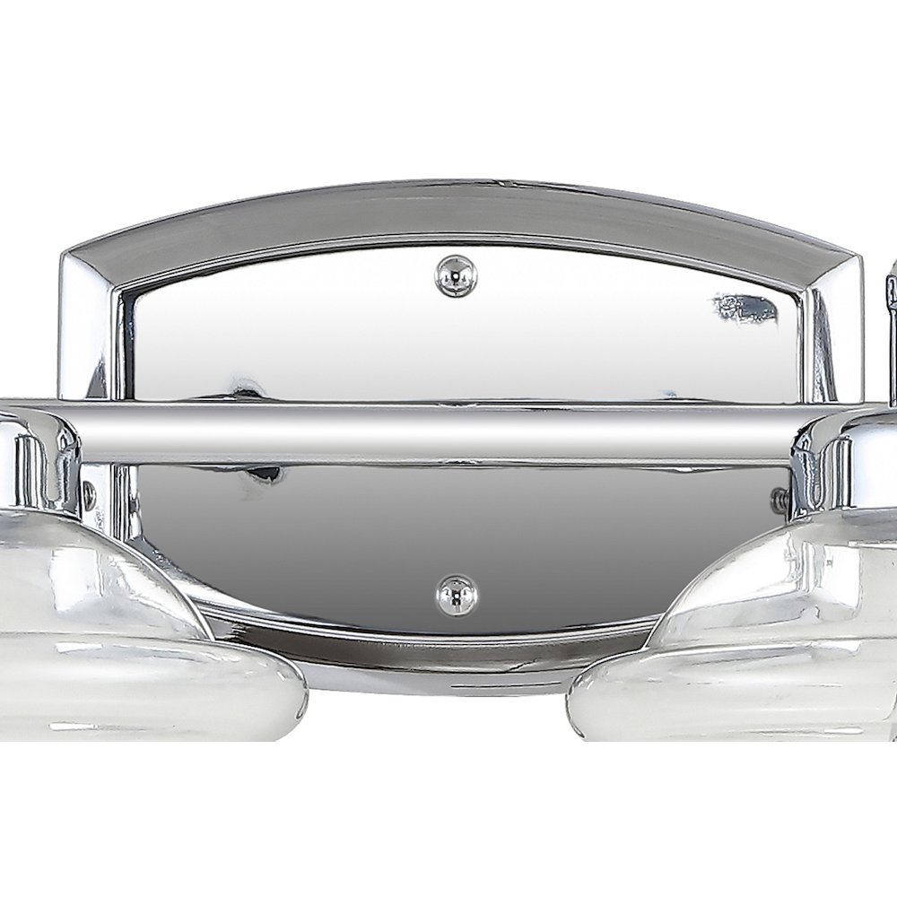 Orleans Iron/Glass Schoolhouse Led Vanity Light. Picture 4