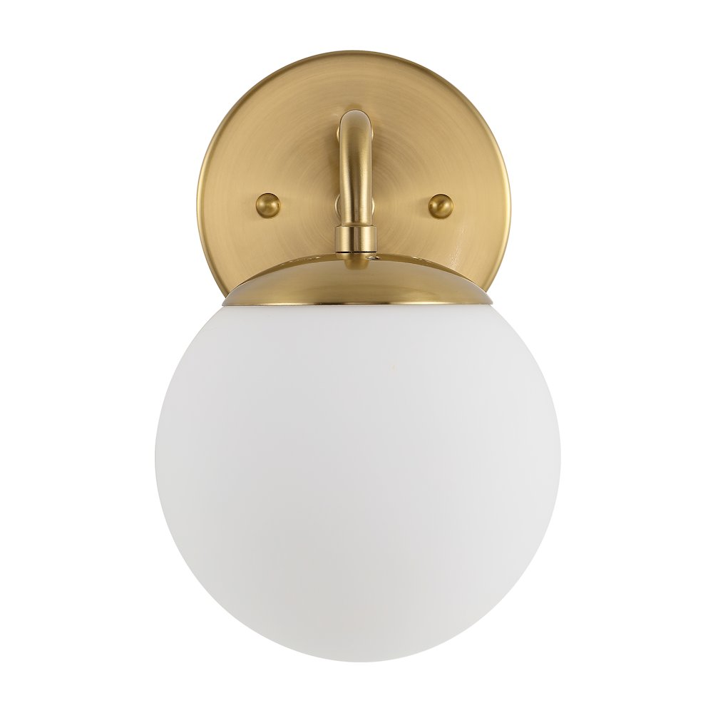 Louis Parisian Globe Metalfrosted Glass Modern Contemporary Led Vanity. Picture 2