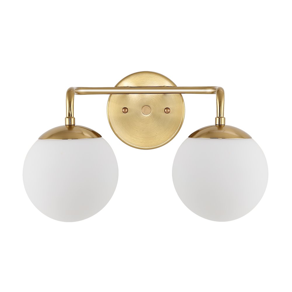 Louis Parisian Globe Metalfrosted Glass Modern Contemporary Led Vanity. Picture 2