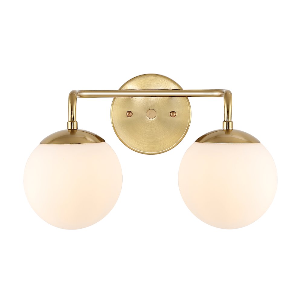 Louis Parisian Globe Metalfrosted Glass Modern Contemporary Led Vanity. Picture 1