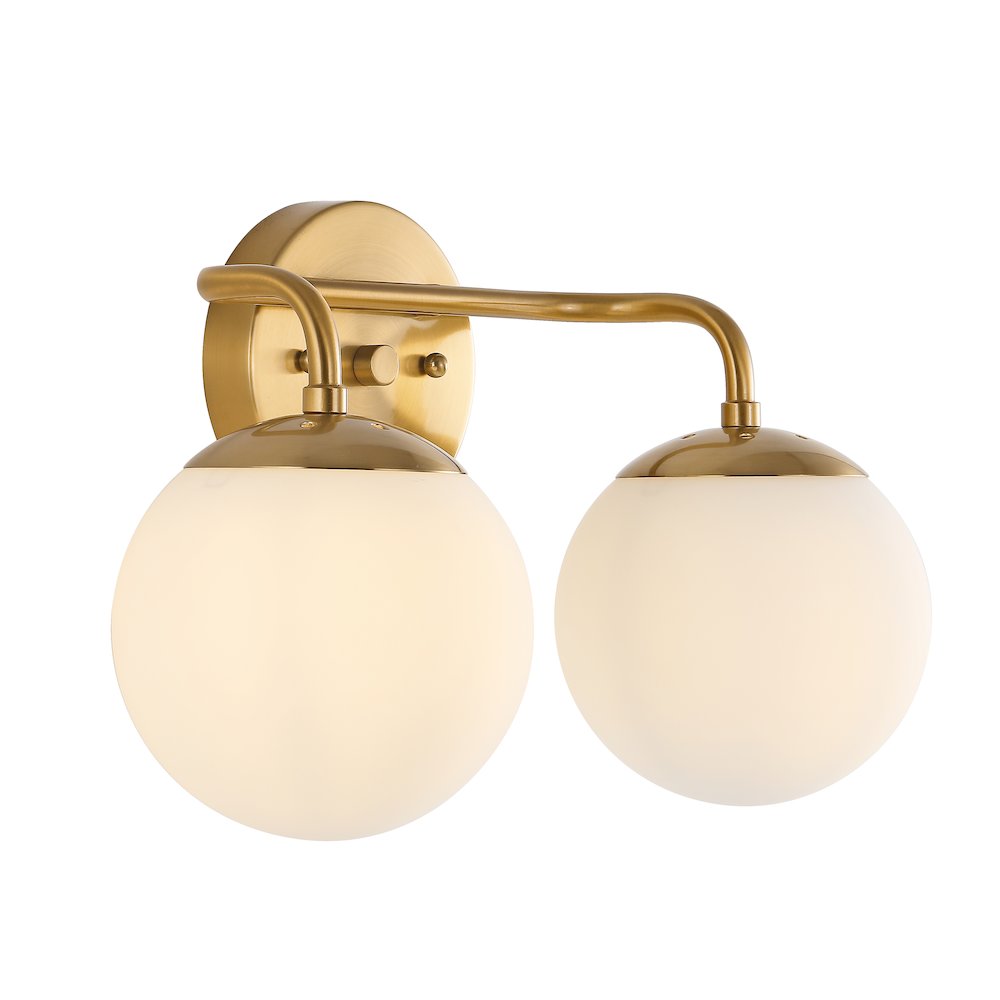 Louis Parisian Globe Metalfrosted Glass Modern Contemporary Led Vanity. Picture 5