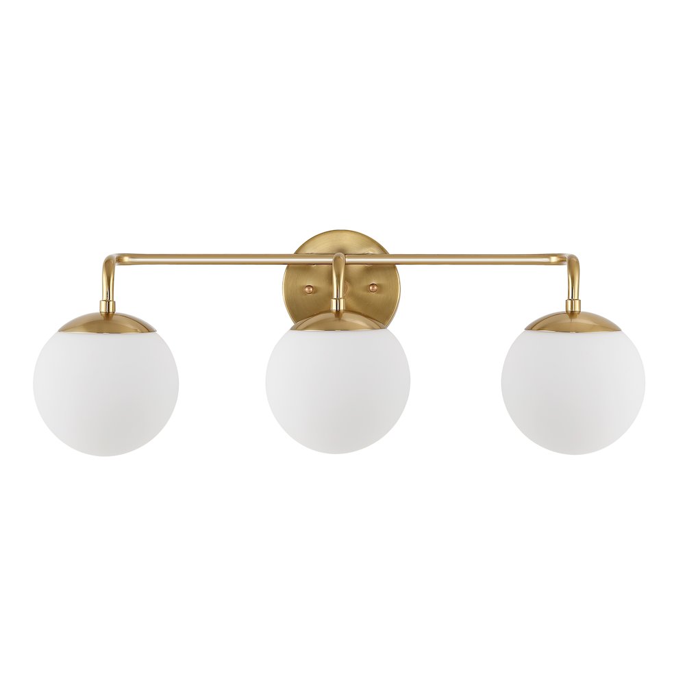 Louis Parisian Globe Metalfrosted Glass Modern Contemporary Led Vanity. Picture 2
