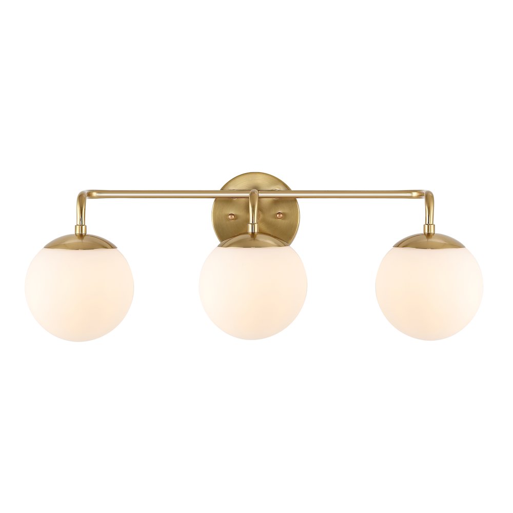 Louis Parisian Globe Metalfrosted Glass Modern Contemporary Led Vanity. Picture 1