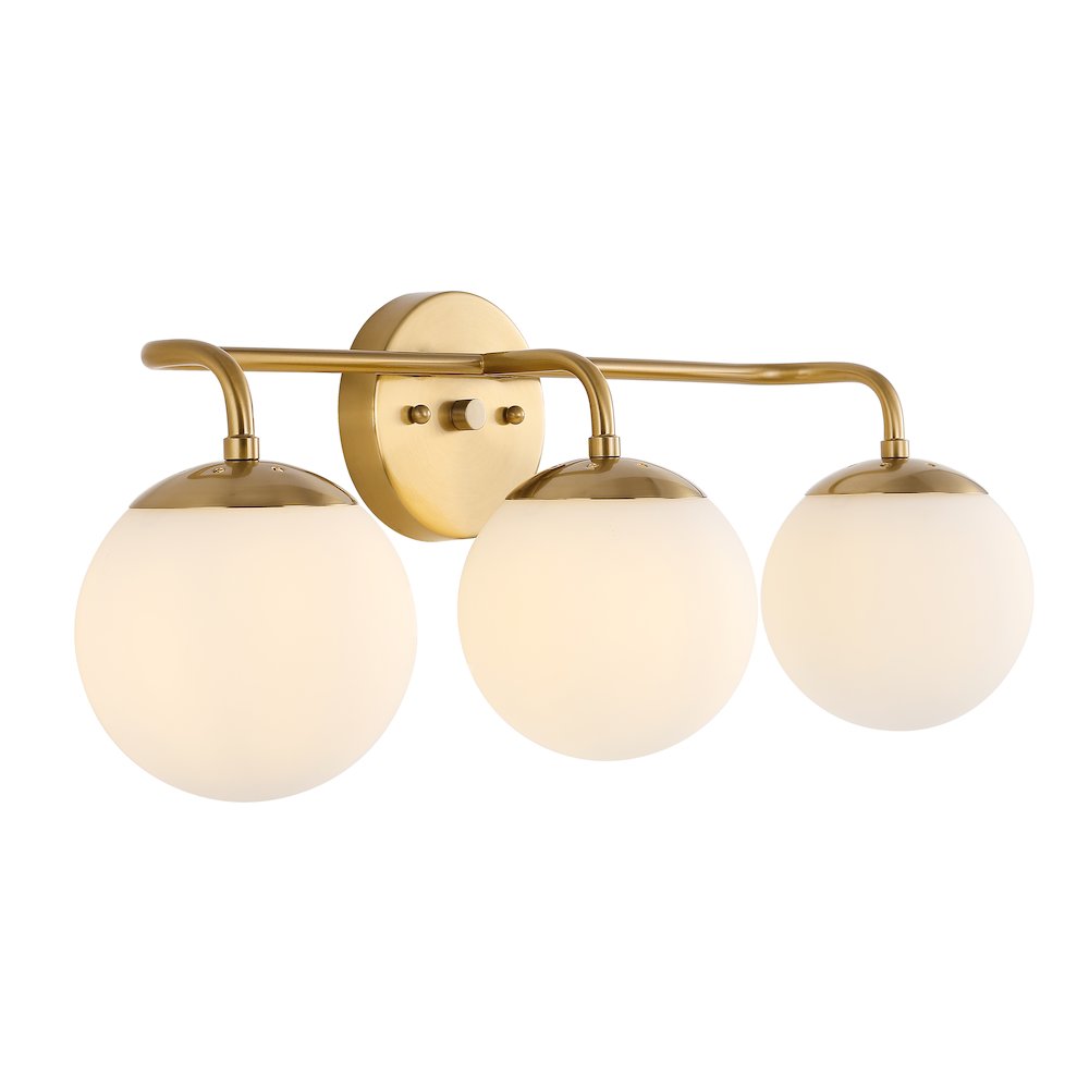 Louis Parisian Globe Metalfrosted Glass Modern Contemporary Led Vanity. Picture 5