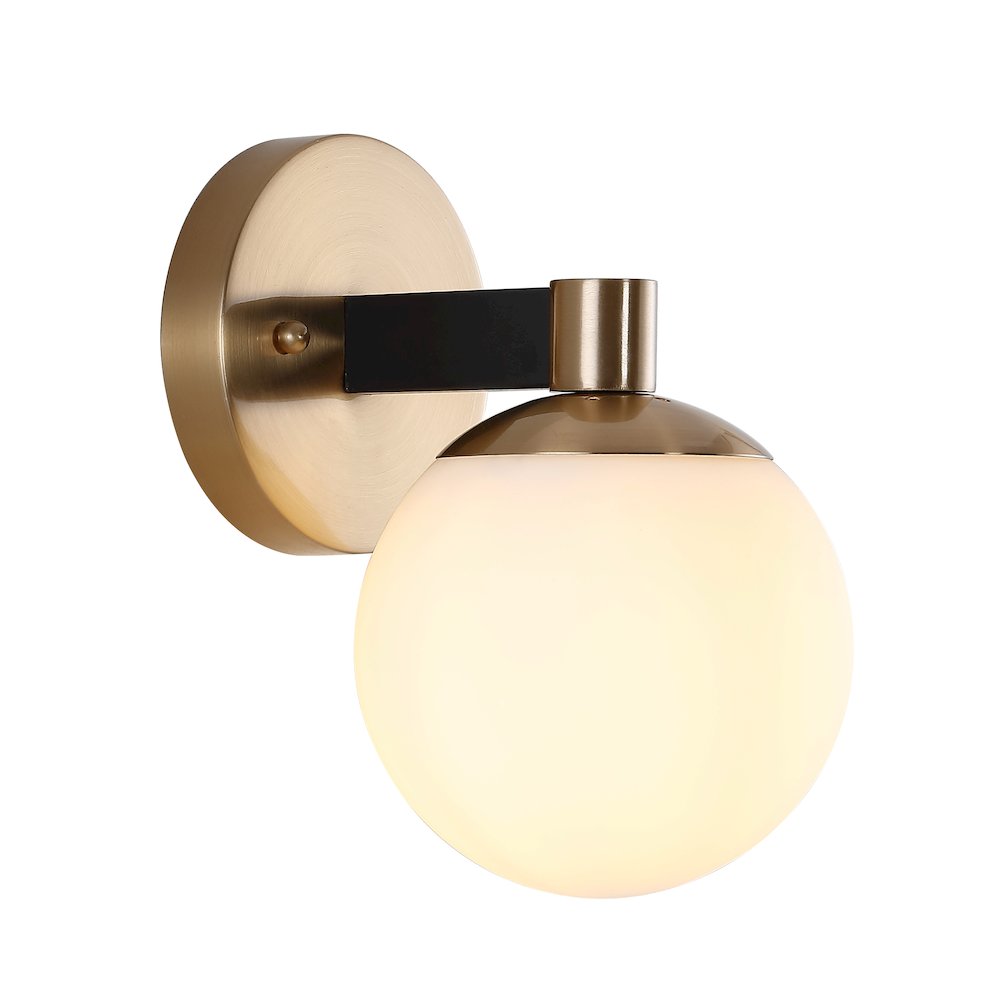 Modernist Globe Metalfrosted Glass Modern Contemporary Led Vanity. Picture 1
