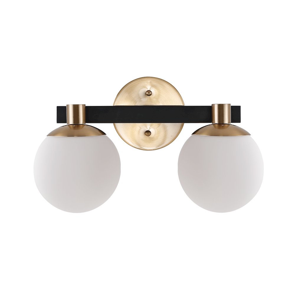 Modernist Globe Metalfrosted Glass Modern Contemporary Led Vanity. Picture 2