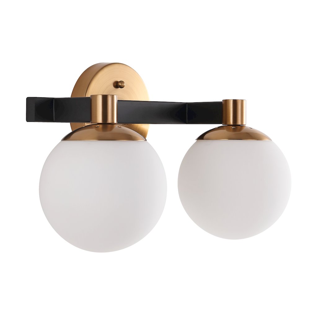 Modernist Globe Metalfrosted Glass Modern Contemporary Led Vanity. Picture 6