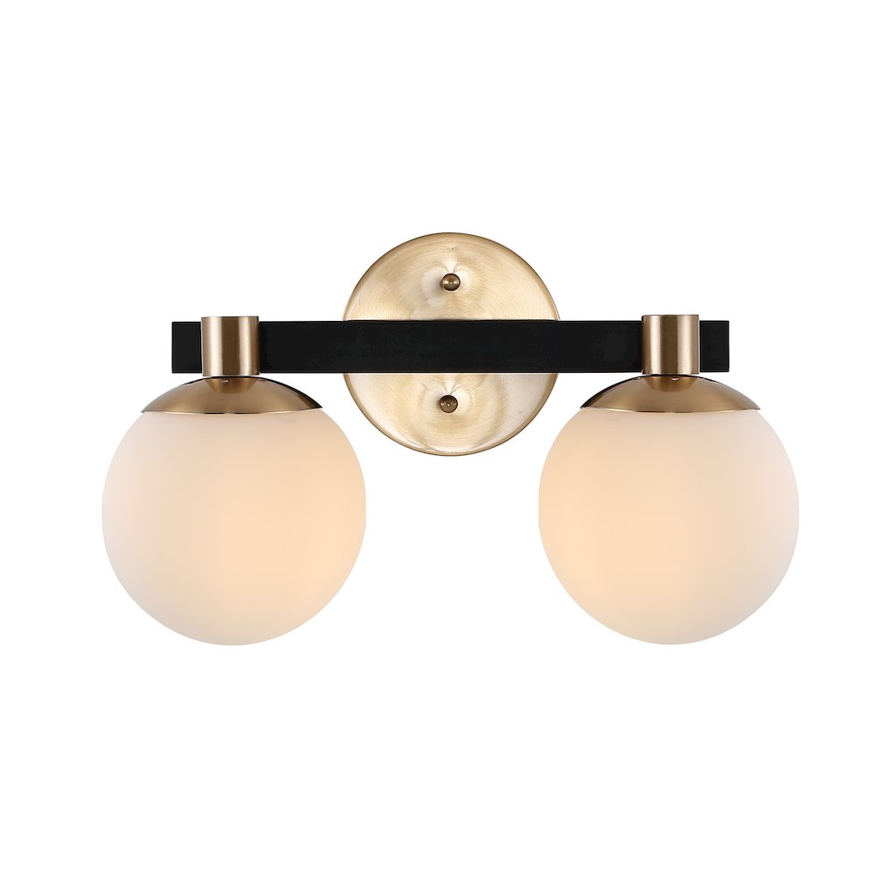 Modernist Globe Metalfrosted Glass Modern Contemporary Led Vanity. Picture 1