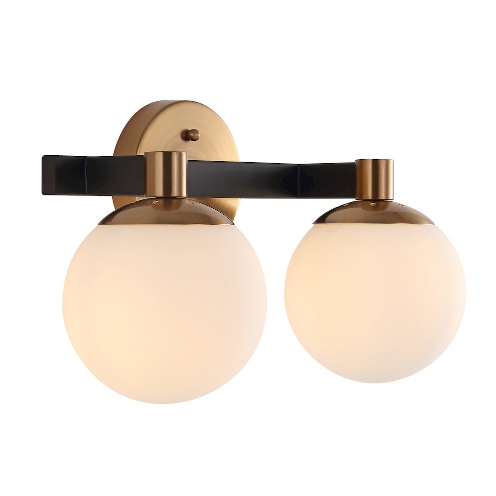 Modernist Globe Metalfrosted Glass Modern Contemporary Led Vanity. Picture 5
