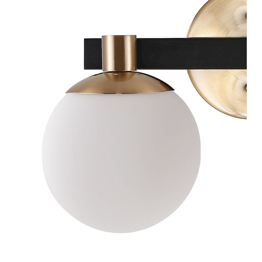 Modernist Globe Metalfrosted Glass Modern Contemporary Led Vanity. Picture 3