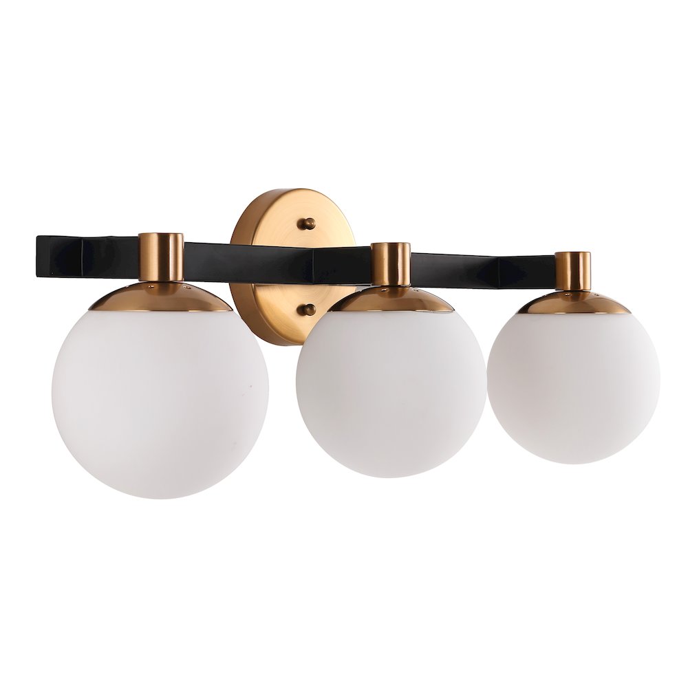 Modernist Globe Metalfrosted Glass Modern Contemporary Led Vanity. Picture 6