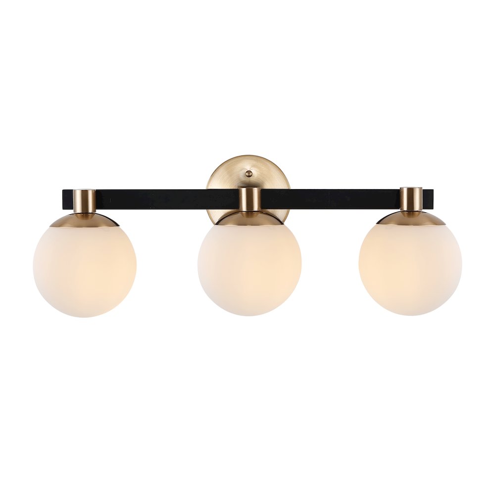 Modernist Globe Metalfrosted Glass Modern Contemporary Led Vanity. Picture 1