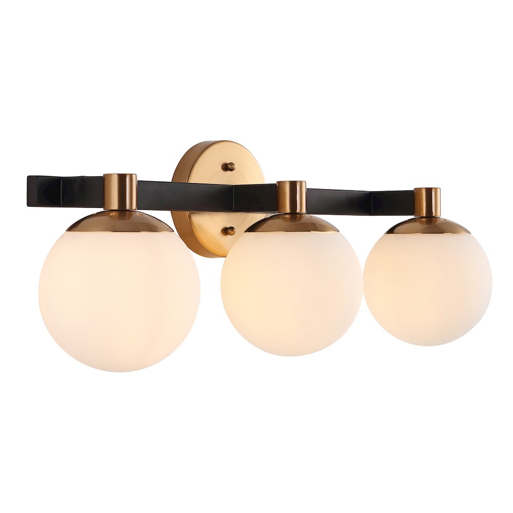 Modernist Globe Metalfrosted Glass Modern Contemporary Led Vanity. Picture 5