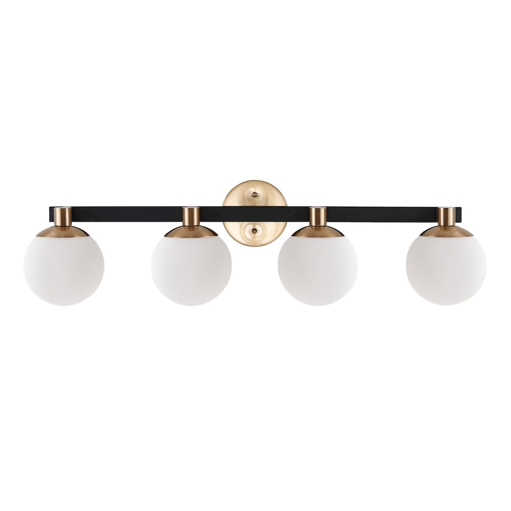 Modernist Globe Metalfrosted Glass Modern Contemporary Led Vanity. Picture 2