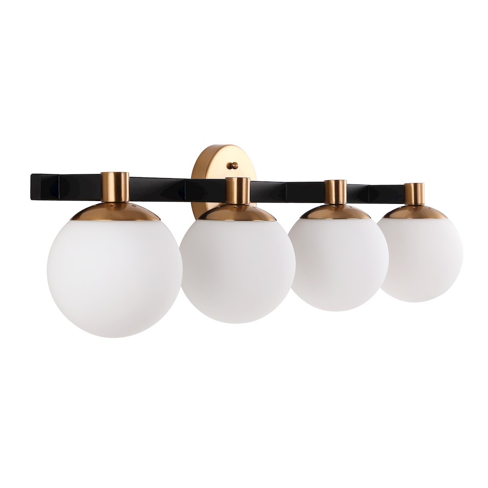 Modernist Globe Metalfrosted Glass Modern Contemporary Led Vanity. Picture 6