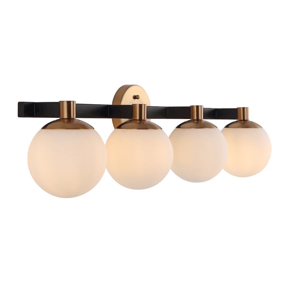 Modernist Globe Metalfrosted Glass Modern Contemporary Led Vanity. Picture 5