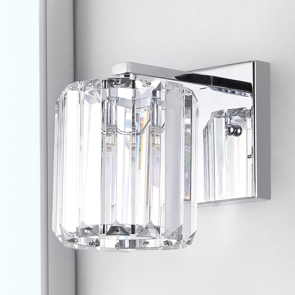 Coco Prism Vintage Metal/Glass Classic Glam Led Vanity Light. Picture 9