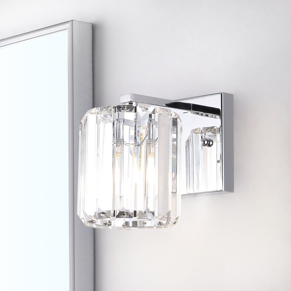 Coco Prism Vintage Metal/Glass Classic Glam Led Vanity Light. Picture 7