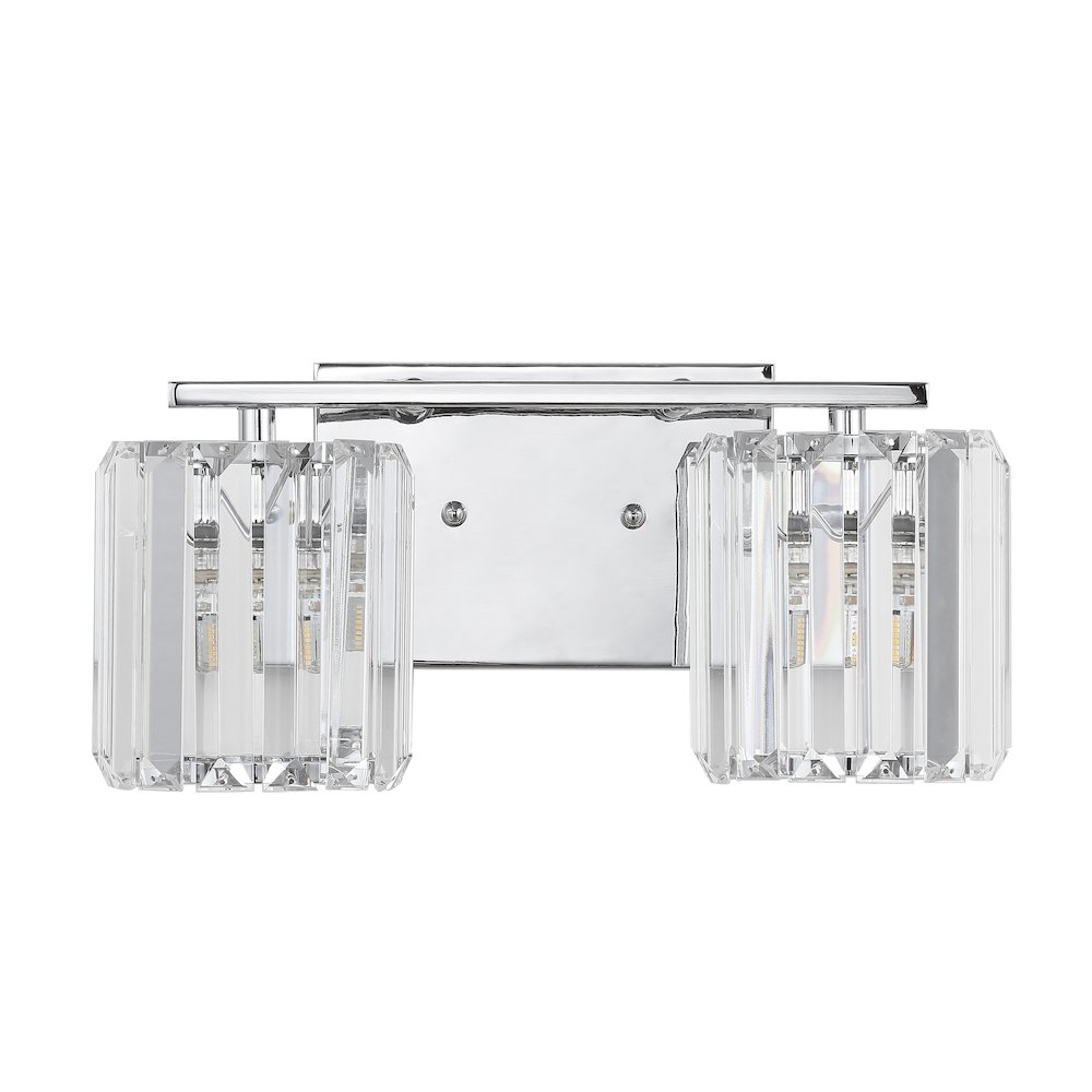 Coco Prism Vintage Metal/Glass Classic Glam Led Vanity Light. Picture 2
