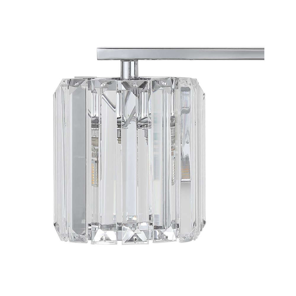 Coco Prism Vintage Metal/Glass Classic Glam Led Vanity Light. Picture 3
