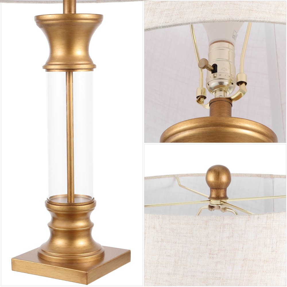 Hunter Metal/Glass Led Table Lamp (Set Of 2). Picture 7