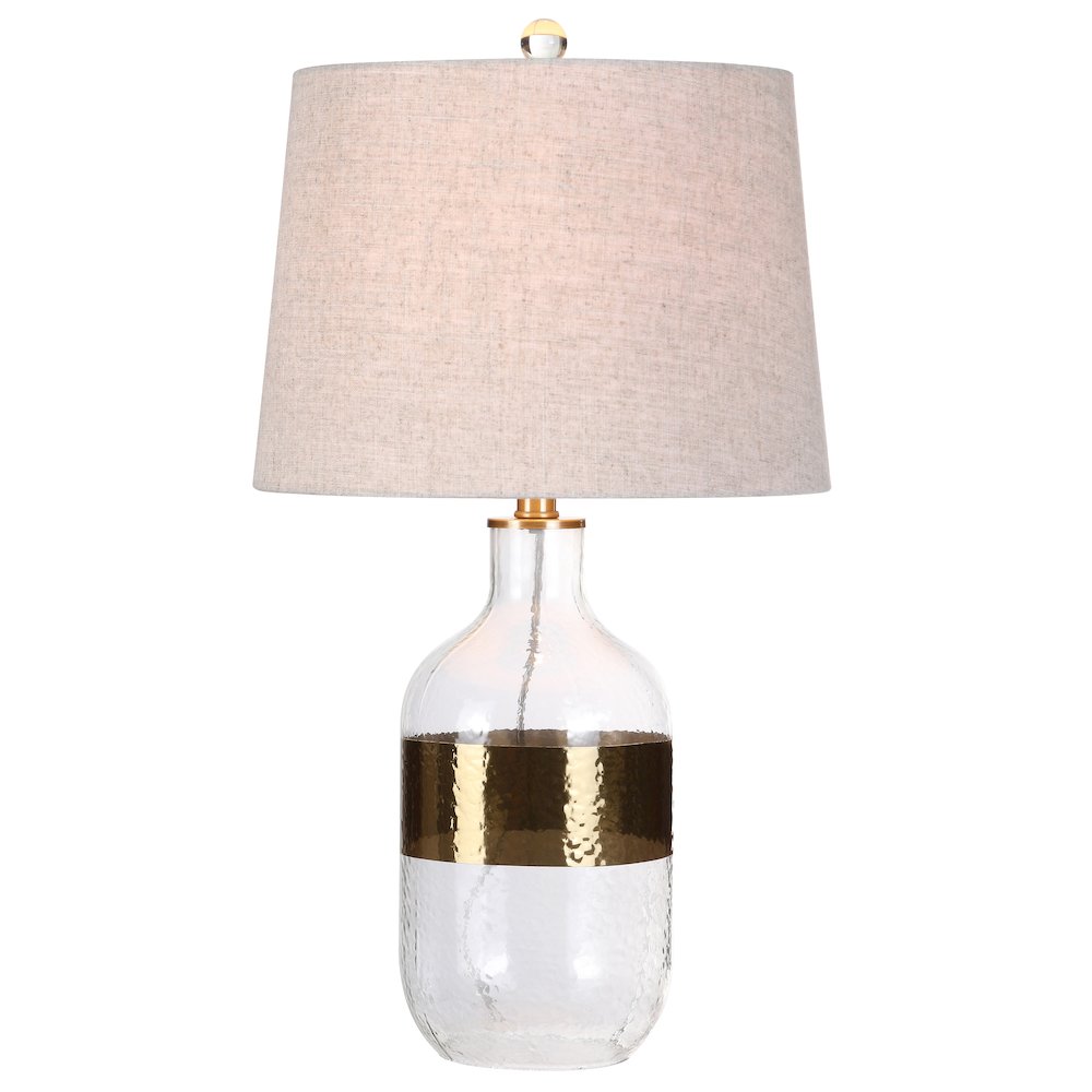 Stevens Glass Led Table Lamp. Picture 1