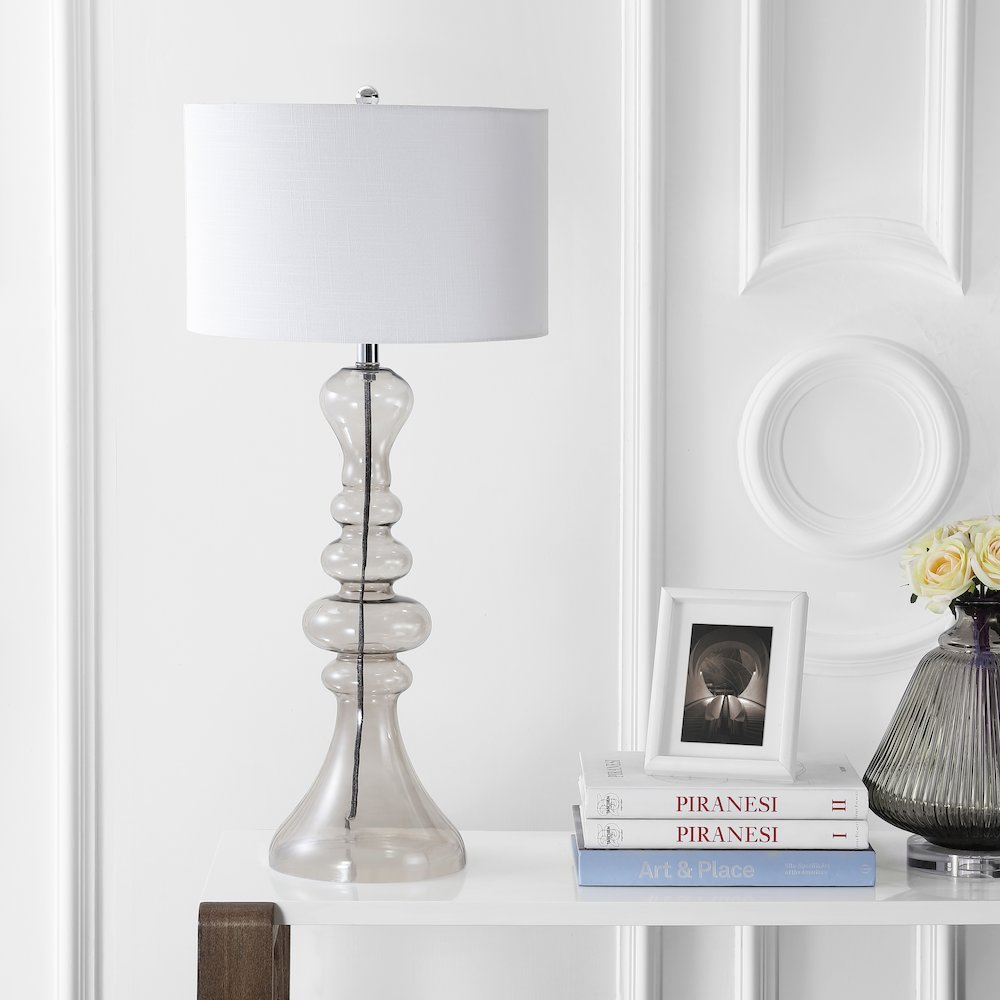 Madeline Curved Glass Led Table Lamp. Picture 6
