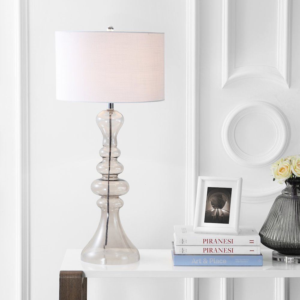 Madeline Curved Glass Led Table Lamp. Picture 5