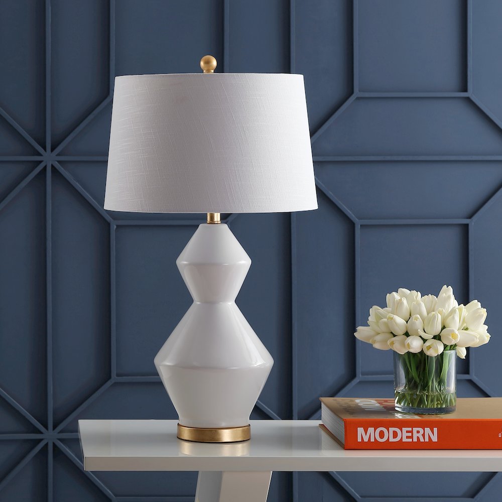 Alba Geometric Ceramicmetal Led Table Lamp. Picture 6