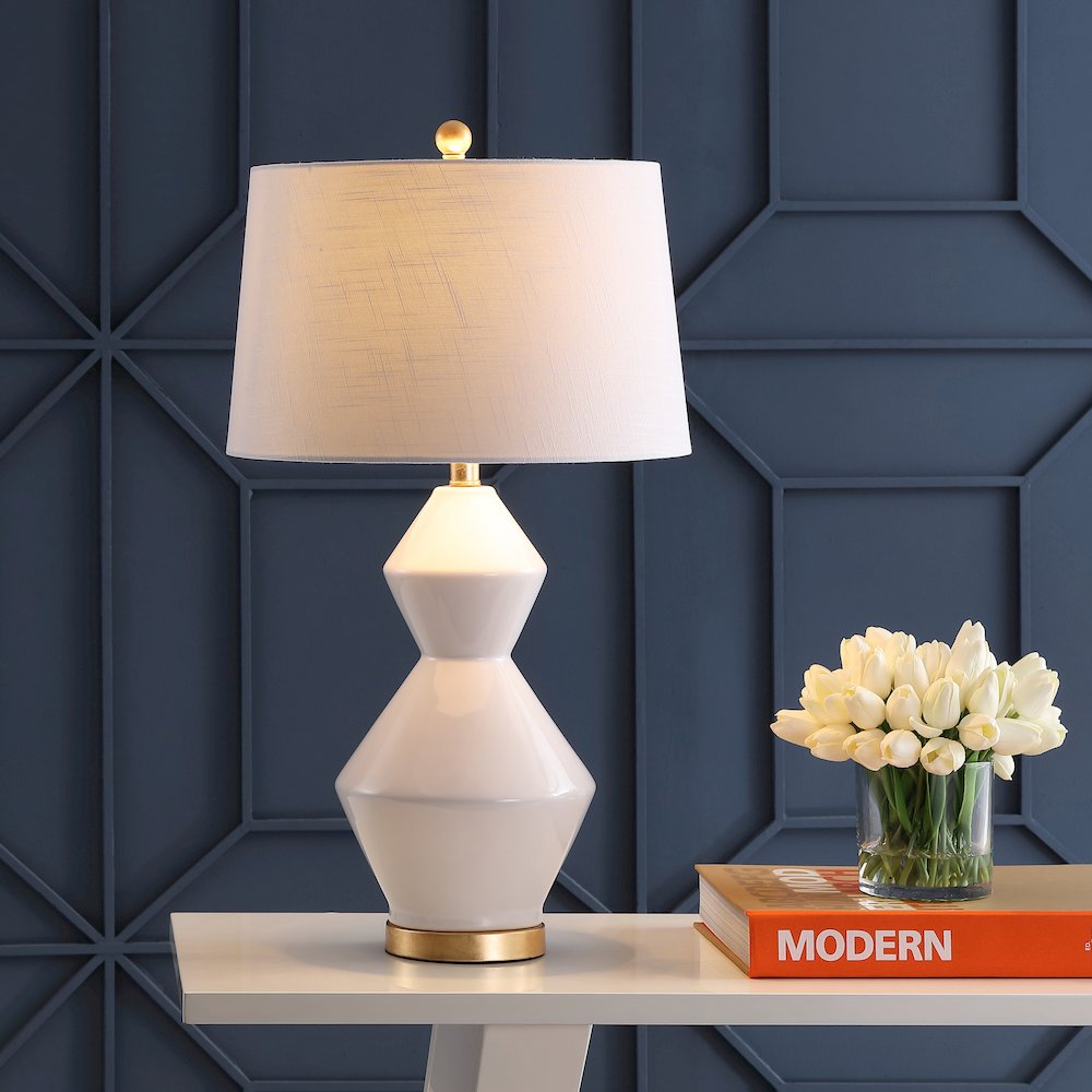 Alba Geometric Ceramicmetal Led Table Lamp. Picture 5