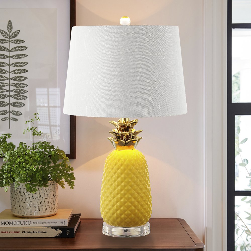 Pineapple Ceramic Led Table Lamp. Picture 7