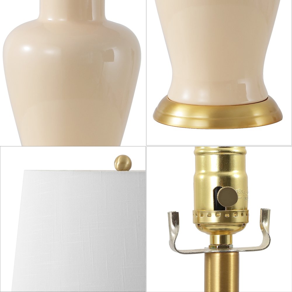 Julian Traditional Classic Ceramic Urn LED Table Lamp. Picture 3