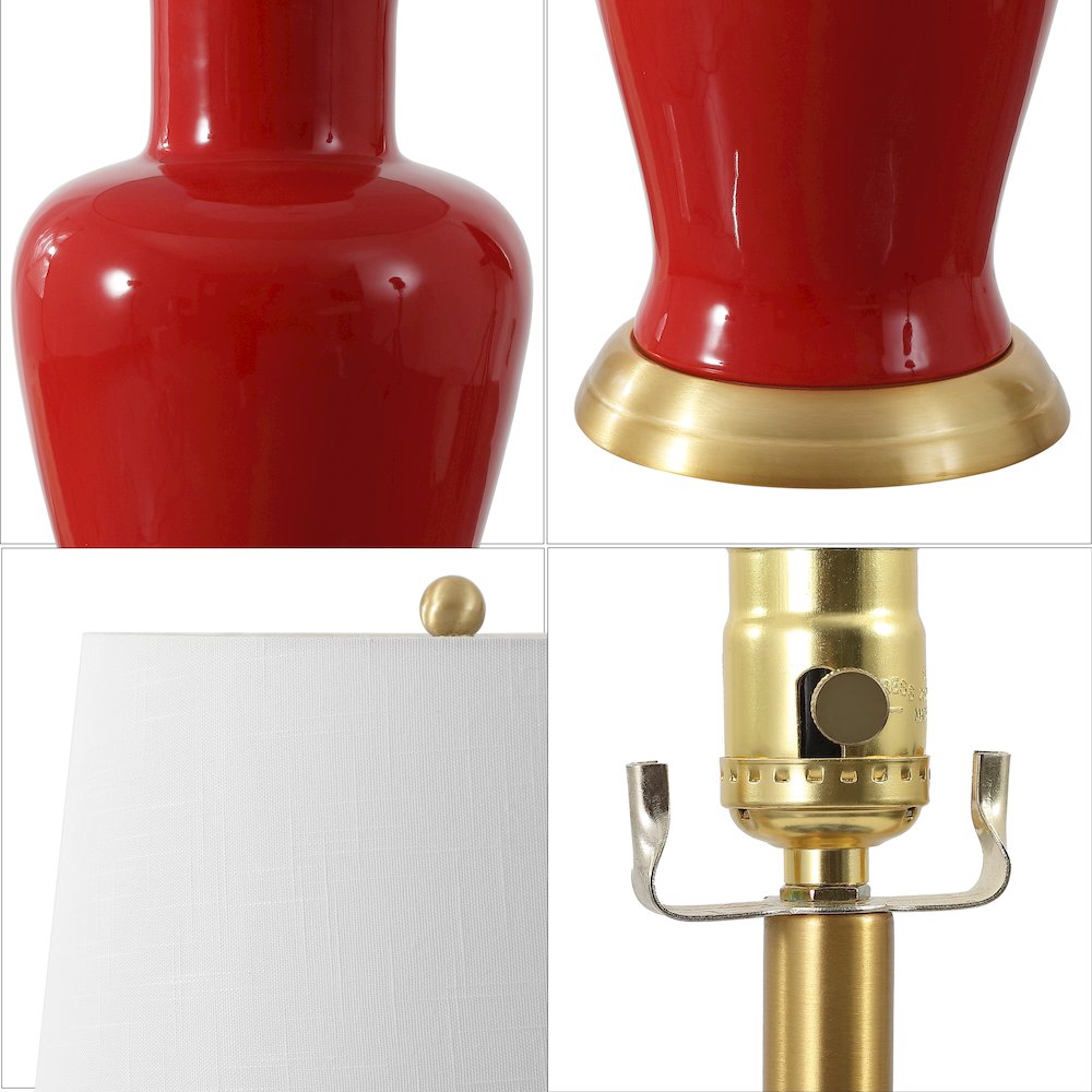 Julian Traditional Classic Ceramic Urn LED Table Lamp. Picture 3