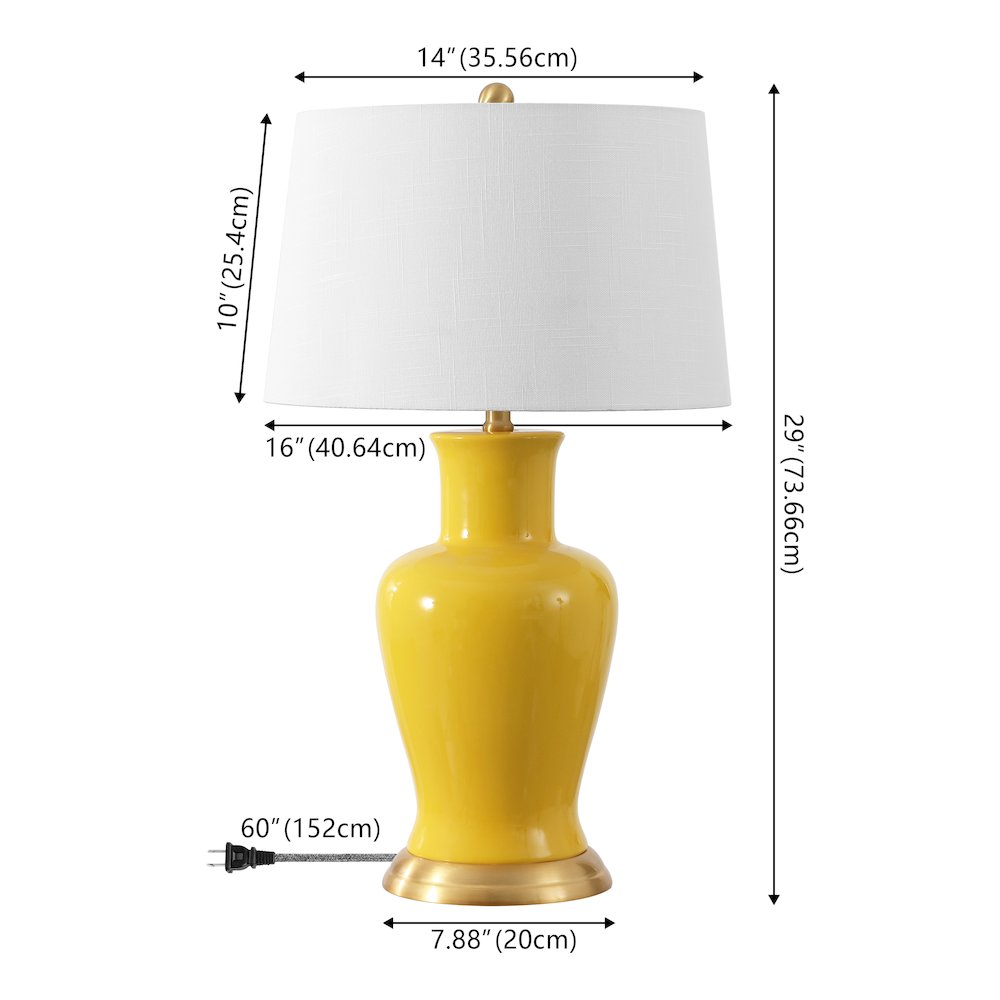 Julian Traditional Classic Ceramic Urn LED Table Lamp. Picture 2