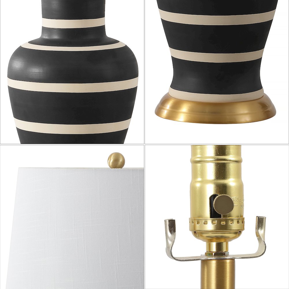 Julian Traditional Classic Ceramic Urn LED Table Lamp. Picture 3
