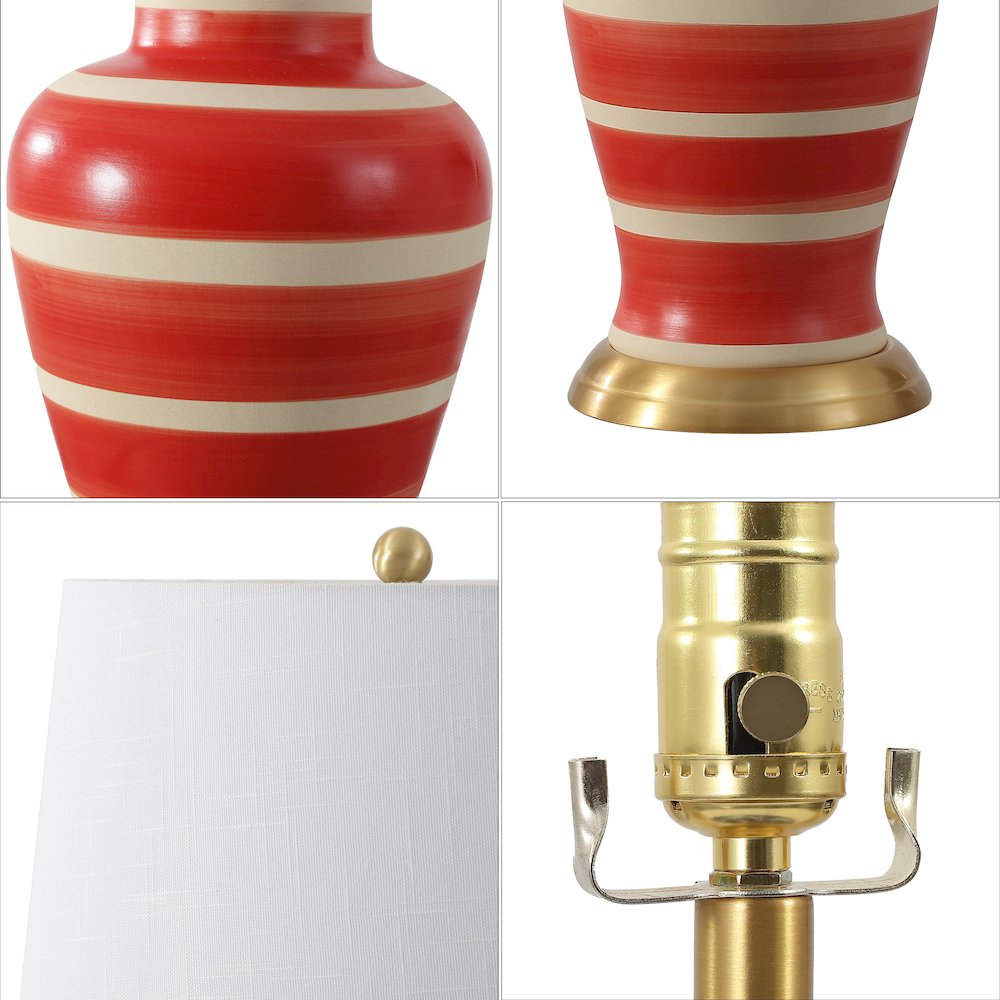 Julian Traditional Classic Ceramic Urn LED Table Lamp. Picture 3