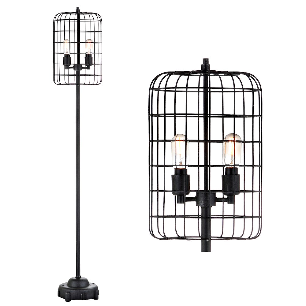 Odette Industrial Metal Floor Lamp. Picture 7