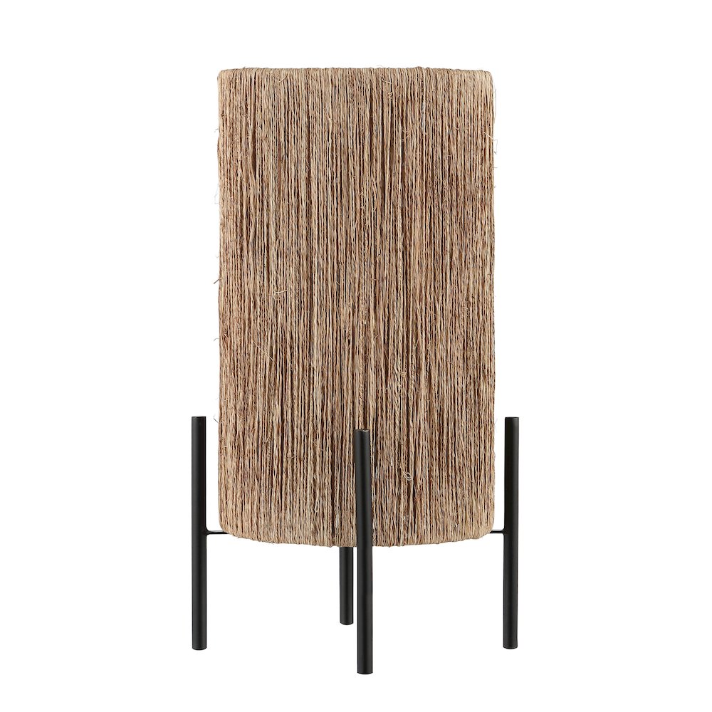 Kai Coastal Minimalist Rattan Led Table Lamp. Picture 1