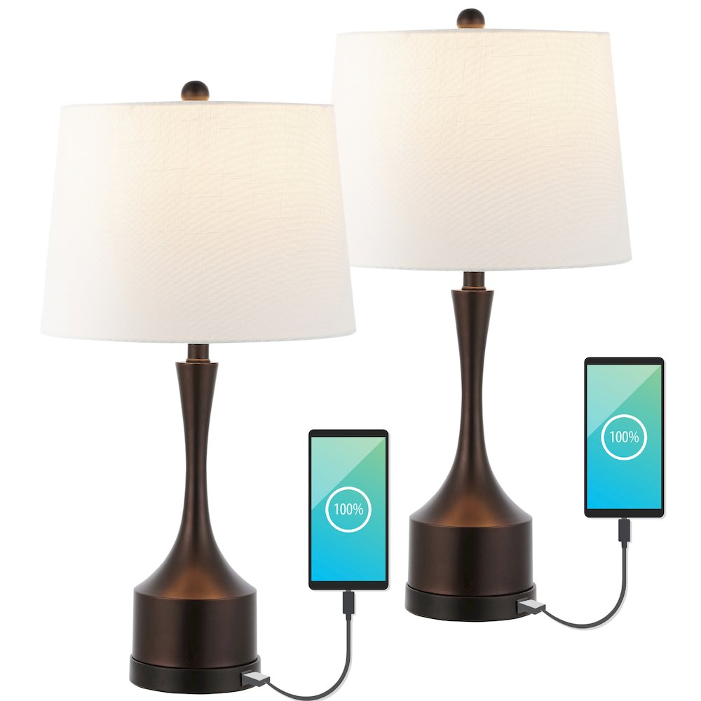 Cooper Classic French Country Iron Led Table Lamp. Picture 1