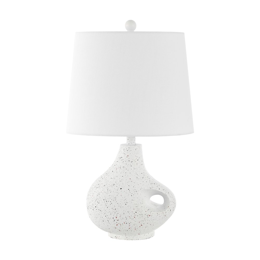 Charlotte Minimalist Designer Iron/Resin Oval Shade Led Table Lamp. Picture 2