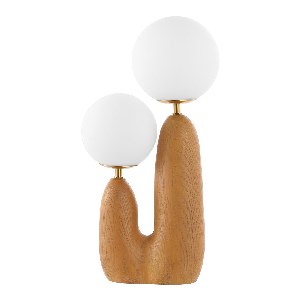 Bohemian Resin/Iron/Frosted Glass Danish Cactus Led Table Lamp. Picture 2