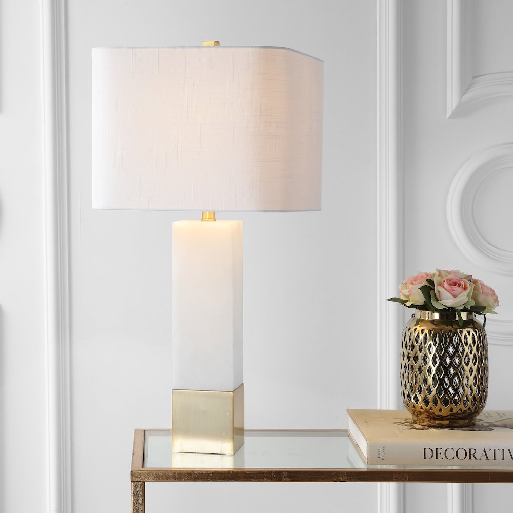 Jeffrey Metal/Marble Led Table Lamp. Picture 5