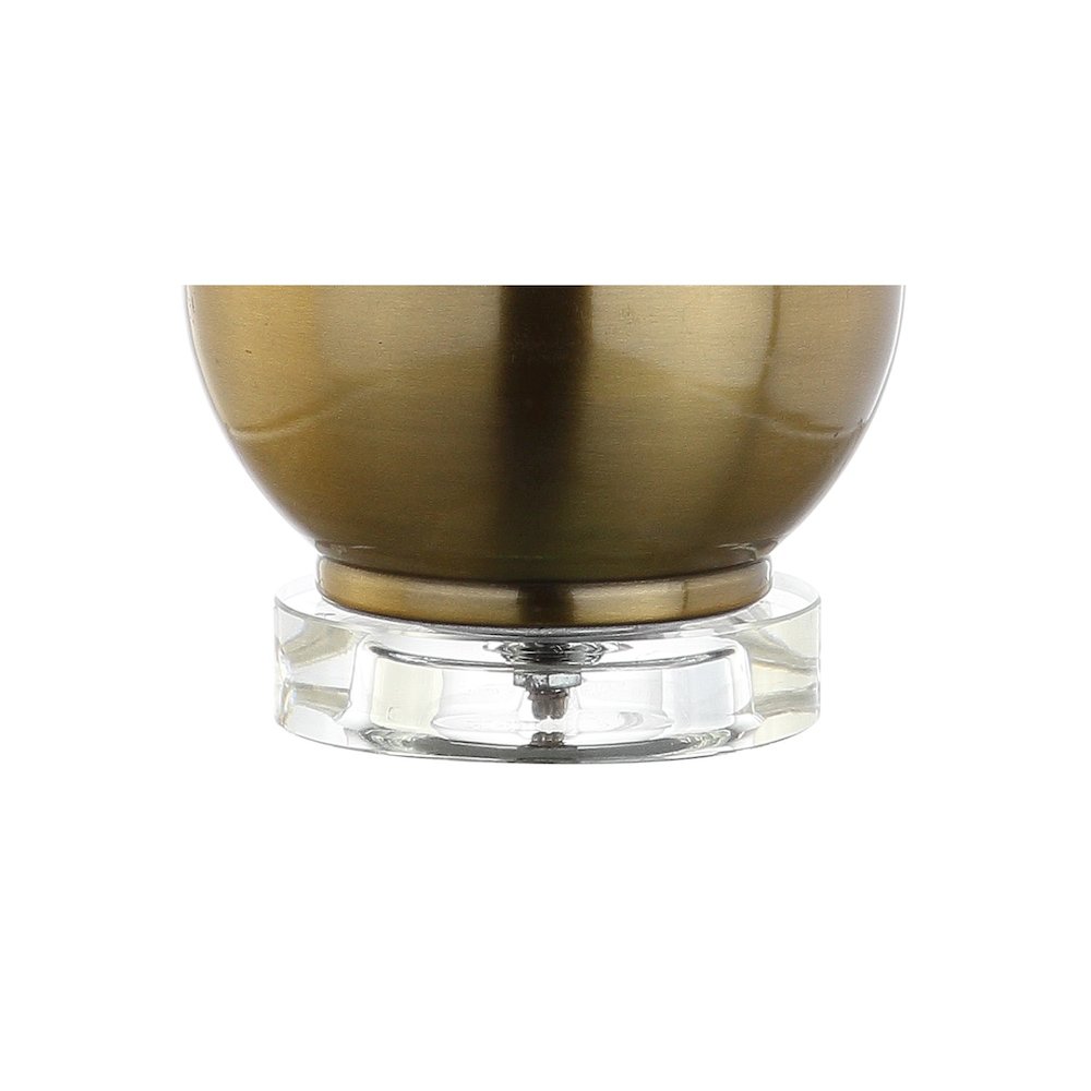 Dylan Metal/Crystal Teardrop Led Table Lamp. Picture 4